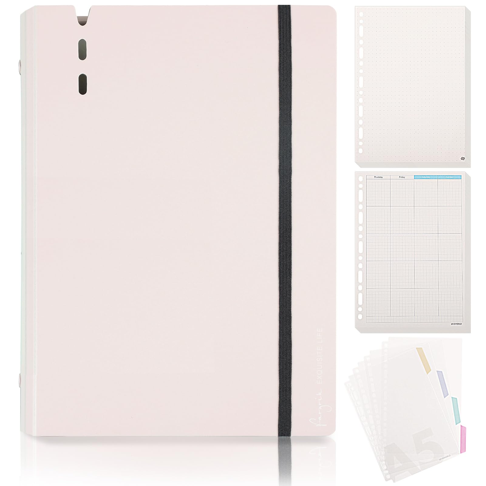 

Папка-регистратор SKYDUE A5 Папка-регистратор для заметок Бюджетный блок-планировщик Планирование на неделю Визитная карточка Карман для кредитных карт Хранение чеков Стильный