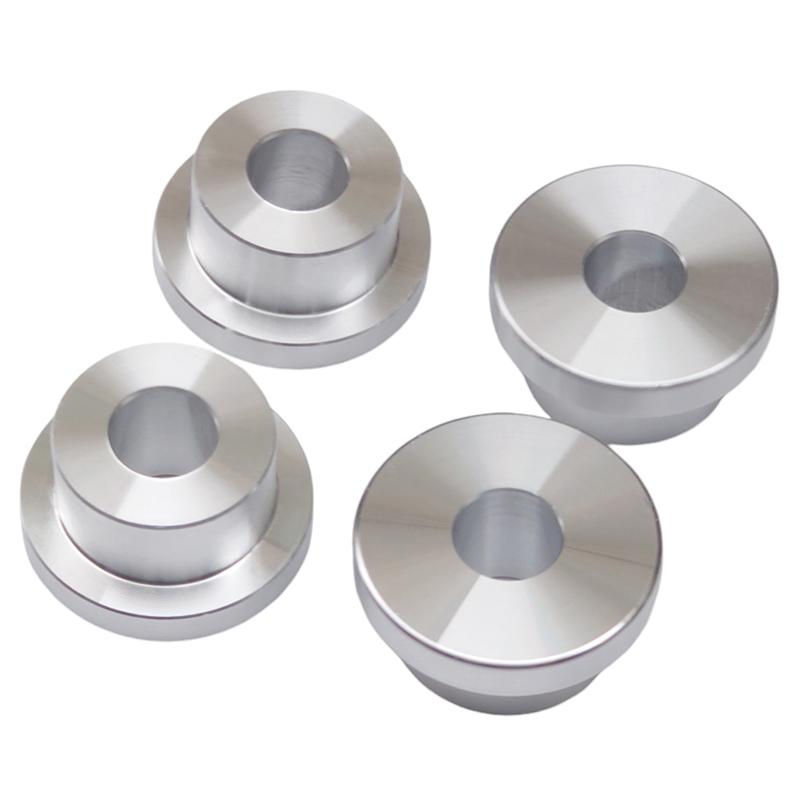 YUNTANMT Chrome CNC Solid Billet Handlebar Riser Bushings Compatible With Harley Softail Dyna Sportster 1984-2016 Primary colors