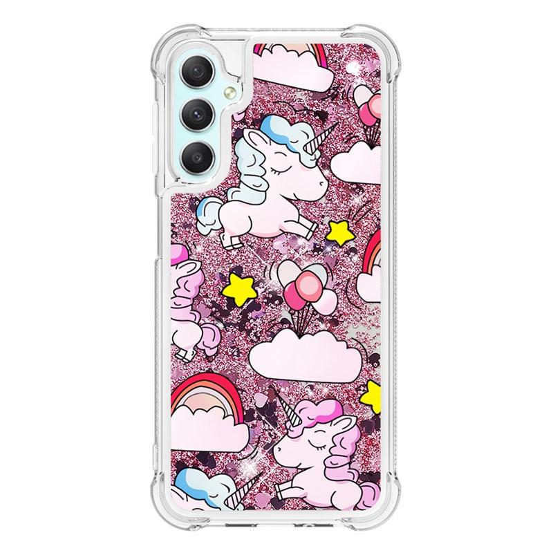 For Samsung Galaxy A54 5G SM-A546B Case Dynamic Quicksand Liqui Case for Samsung A 54 A34 A14 5G A24 A04S A04 A04E Phone Cover