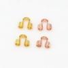 100Pcs Copper Wire Protectors Loops U Shape Connector for Jewelry Thread Protector  Bracelet Making