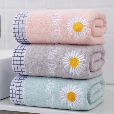 Daisy Pure Cotton Towel for Adults, Facial Cleanser for Home and Daily Use, Soft and Absorbent