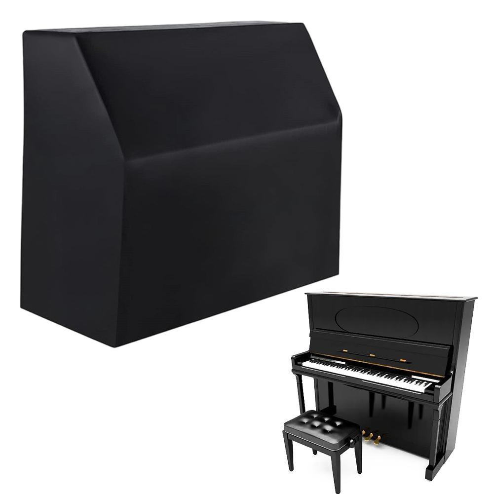 Husa Negră Oxford 420D pentru Pian Husa Impermeabilă și Protectoare împotriva Prafului cu Acoperire Argintie Husa de Praf pentru Instrument Accesoriu pentru Mobilier