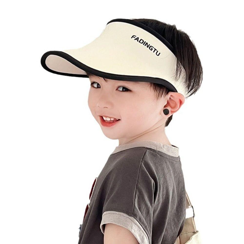 Wide Brim Children Sun Caps Cotton Visor Hat New Top Air Cap  Girls