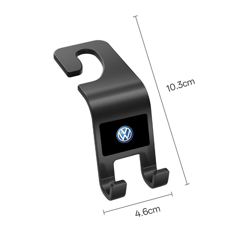 VW Car Storage Hooks Headrest Hooks Car Seat Hanger Hook For VW GTI Polo Golf Passat B6 Tiguan Arteon Jetta Beetle T-ROC ID.3 CC