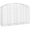 VidaXL Arched Gabion Basket Gabion Cage Gabion Wall Stone Basket Gabion for Stone Garden Patio Outdoor 153476