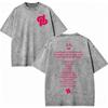 Vintage Washed Rapper JUL Album Graphic T Shirts Men Women Clothing Fashion Hip Hop T-shirt Summer Casual Loose Cotton T-shirts