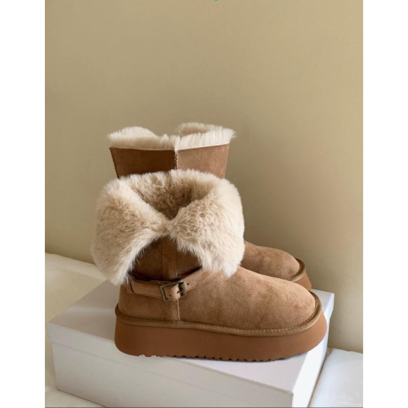 

New Women s Snow Boots with Thick-soled, Height-increasing, Thickened Long Boots and Cotton Shoes 40 верблюд