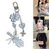 Beaded Phone Chain Fashionable Violin Keyring Pendant for Women Fashionable Key Chain Pendant Stylish Ornament for Bag