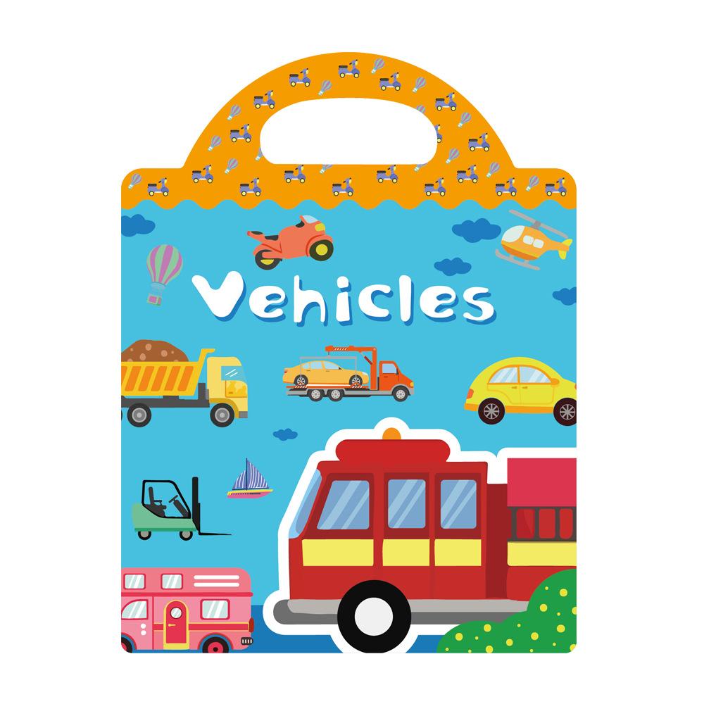 Repetitive children s toys featuring  First Book  animal, dinosaur and ocean scene jelly sticker books