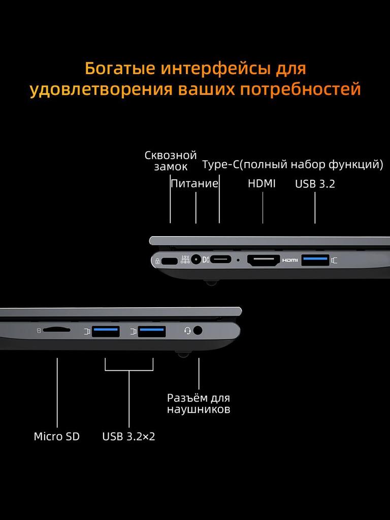 Laptop BMAX X17 Pro  AMD Ryzen 7  7730U 15.6'' 32G+1T SSD AMD Radeon  Graphics , 1920X1080 Refresh Rate