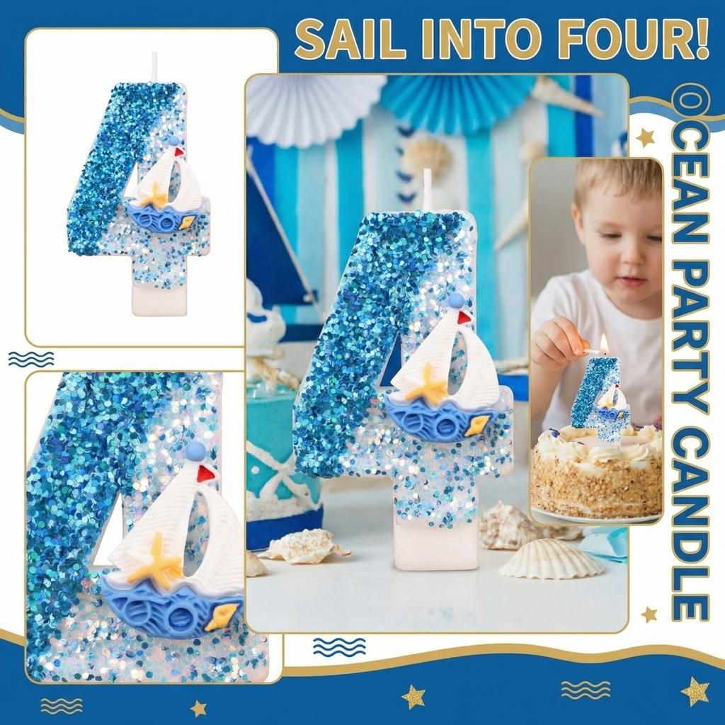 Fashion Cartoon Creative Birthday Candles Party Digital Candles