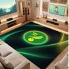 Norwich City Football Print Crystal Velvet Rug, Comfortable Water Absorbent Non Slip Indoor Floor Carpet
