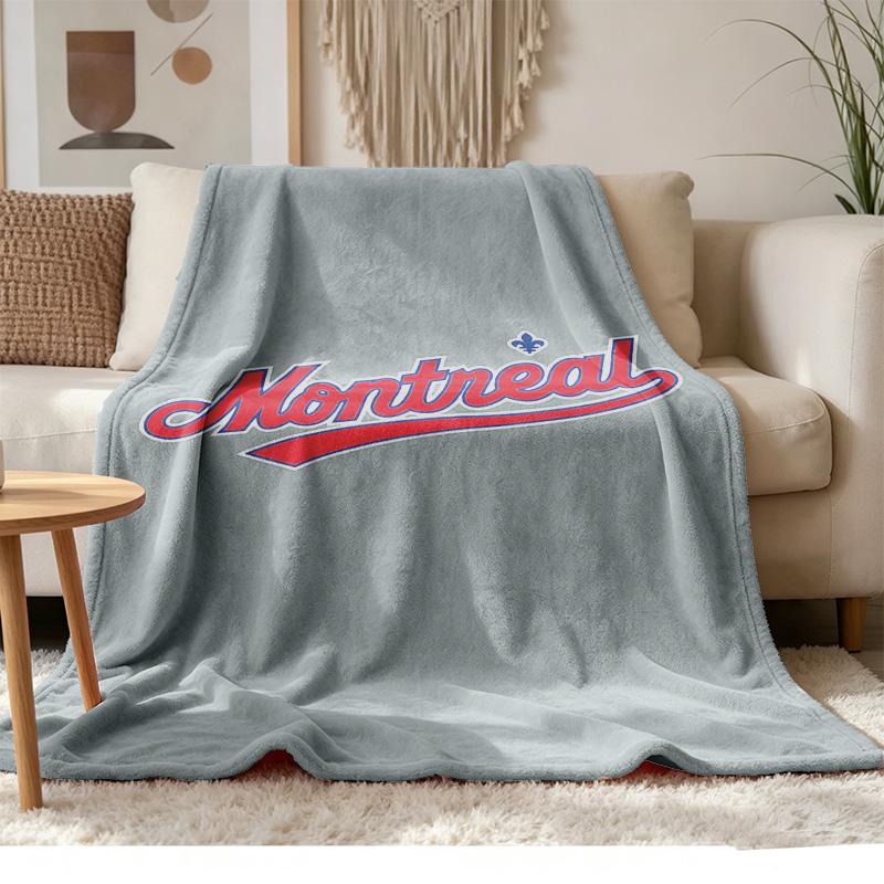 montreal expos Soft and comfortable flannel Suitable for sofas living rooms outdoor camping travel and also makes a great anniversary gif