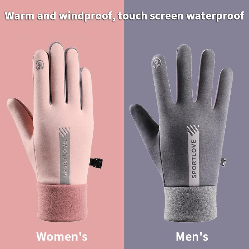 Rękawiczki zimowe męskie damskie rowerowe antypoślizgowe termiczne polarowe odporne na zimno wiatroodporne wodoodporne ciepłe outdoorowe do biegania narciarskie mitenki