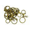 10 Sets Large Lobster Clasp Ring With 30mm and Chains