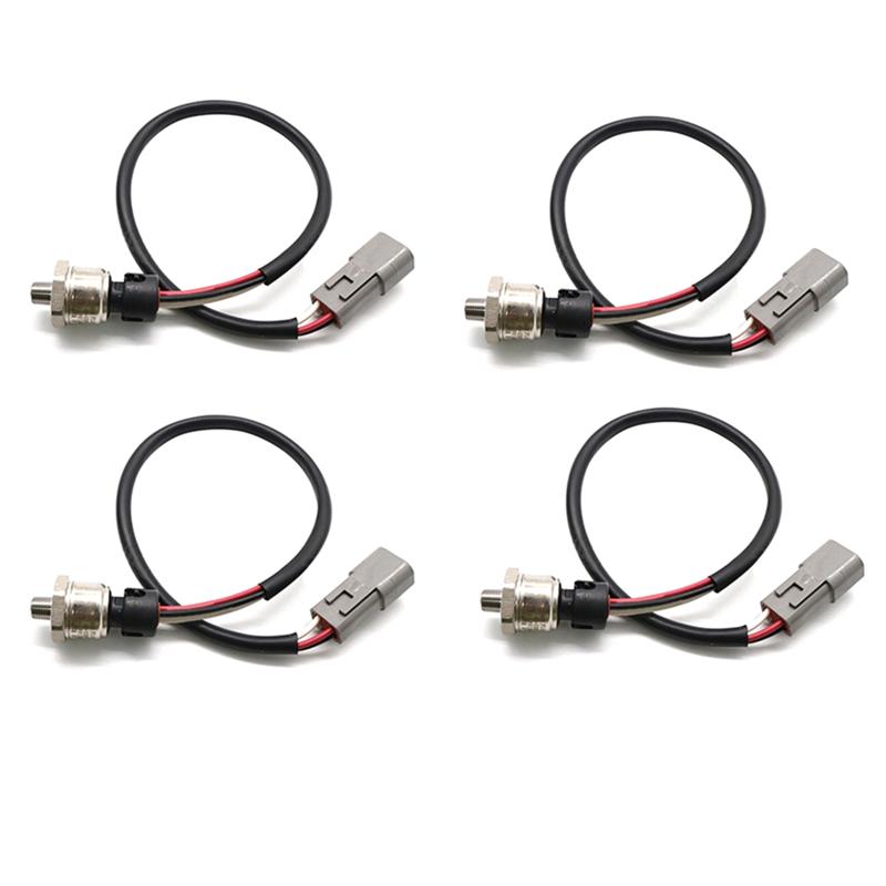 

4 Pcs Pressure Sensor Black Sensor Accessories 42-1309 41-7959 For Thermo King Transducer Discharge чёрный