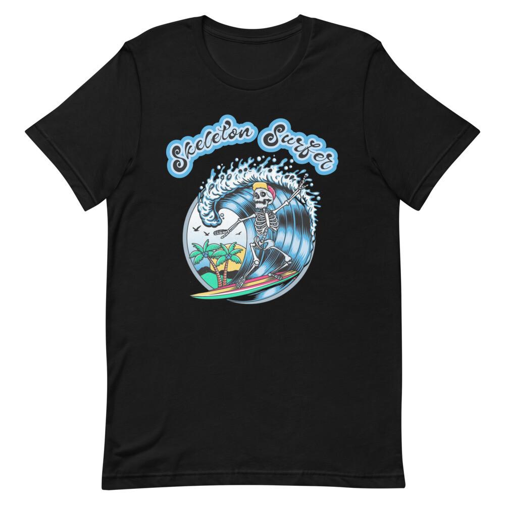 Skeleton Surfer Unisex t-shirt S