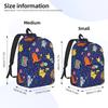 Fashion Cartoon Pokemon Theme Backpack  Mochilas Fashion Campus Sturdy Shoulder Rucksack