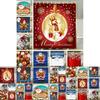 Vibrant Waterproof Christmas Shower Curtain With Santa Claus And Snowman For Bright Holiday Decor
