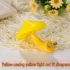 LED Sensor Mushroom Night Light - Yellow, Seven-Color Bedside Lamp
