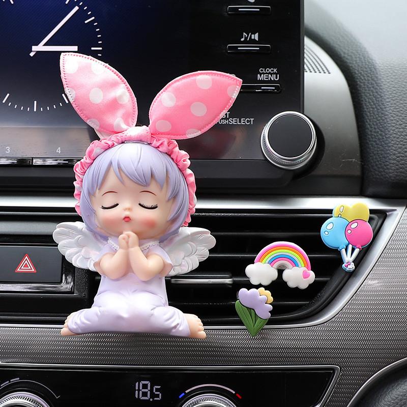 Niedlicher Anne Dekorativer Auto-Duftclip für Lüftungsschlitz Langanhaltende Aromatherapie für Autoinnenraum Auto-Klimaanlagen-Duftchip Auto-Ornament