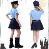 Fantasia Cosplay de Policial Maazusa para Crianças Baixas Conjunto de Fantasias Infantis, Halloween, Meninas, Uniforme, Mangas, 4 Peças (110) [Item]