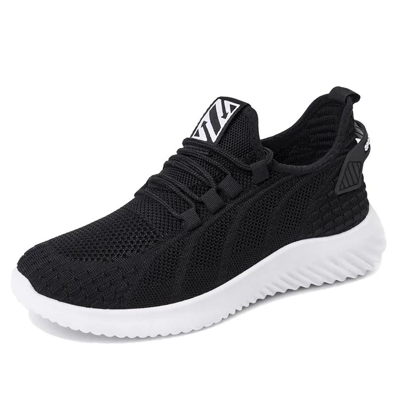 Fashion Men Sneakers Mesh Casual Shoes Lace-up Men Shoes Lightweight Vulcanize Shoes Soft Walking Sneakers Zapatillas Hombre