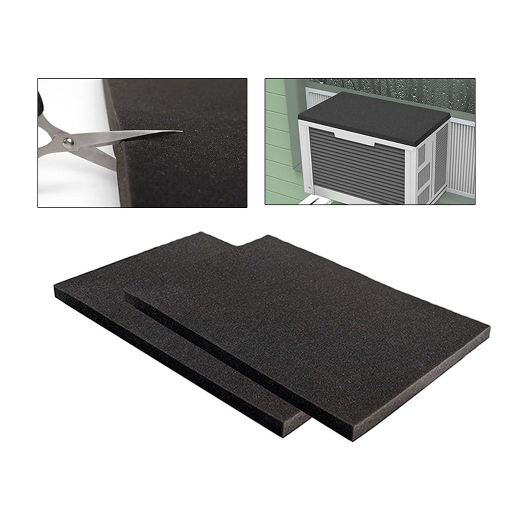 2Pcs Foam Drip Cushion Removable Rain Cover Pad For Window Air Conditioners Antislip Magnetic Backing Easy Installation