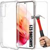 Pack of Case and Tempered Glass - Samsung - S21 - Anti-Scratch - Transparent - 360° Protection