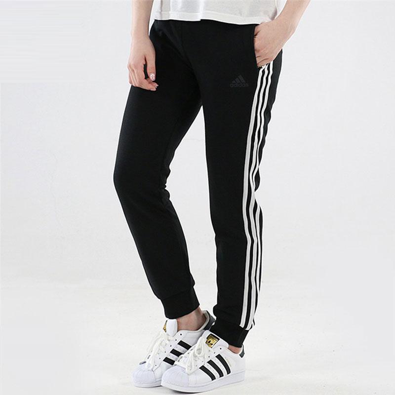Adidas Casual Training Tapered Knit Sports Pants Women Bottoms Black DT8324