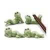 4-Piece Ceramic Frog Chopstick Rests - Cute & Stylish Tableware for Gifts