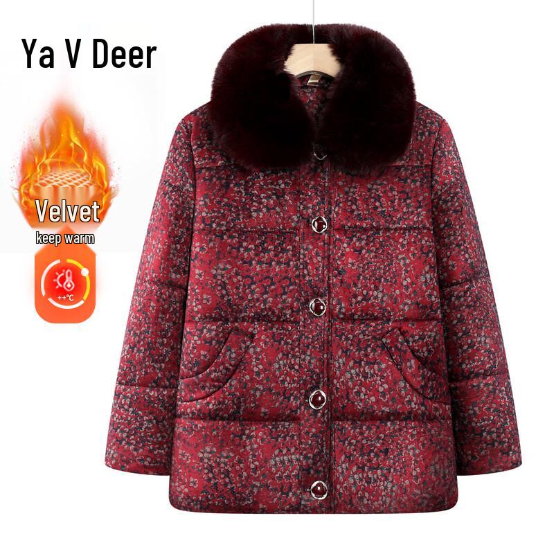 

Yalu Women s Thickened Warm Winter Cotton Jacket 3XL