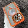 Magnetic Shockproof Phone Case For iPhone 16 16e 15 14 13 12 11 Pro Max For Magsafe Stand Glass Lens Protector Back Cover Funda