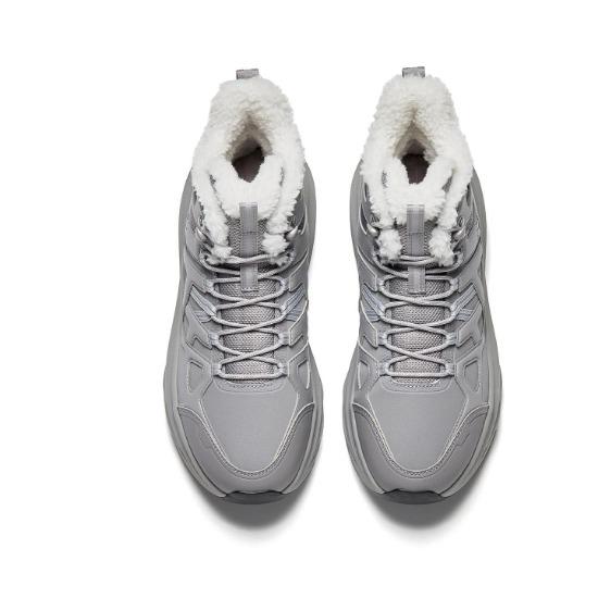 Anta Explore 2 Outdoor Hiking Warm Plush Comfortable Wear-Resistant Non-Slip Cotton Shoes Men Shoes Sandstorm-Gray Dove-Gray 912548985-2