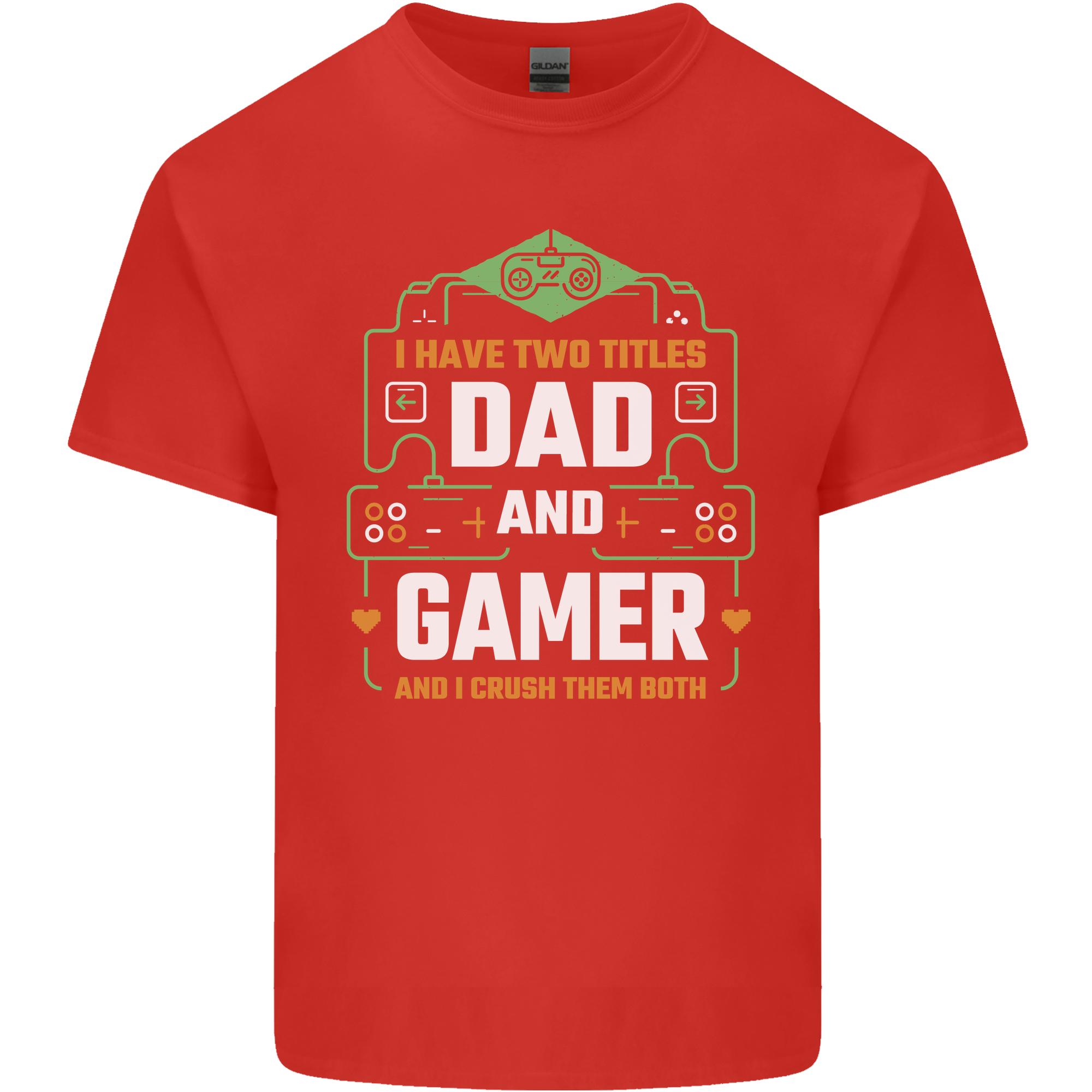 Dad Gamer Funny Fathers Day Gaming Unisexs Light Cotton TShirt S