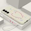 Love Heart Print Magnetic Phone Case For Samsung Galaxy S26 S25 S24 Ultra S23 S24 S25 FE S22 Plus For Magsafe Soft TPU Cover