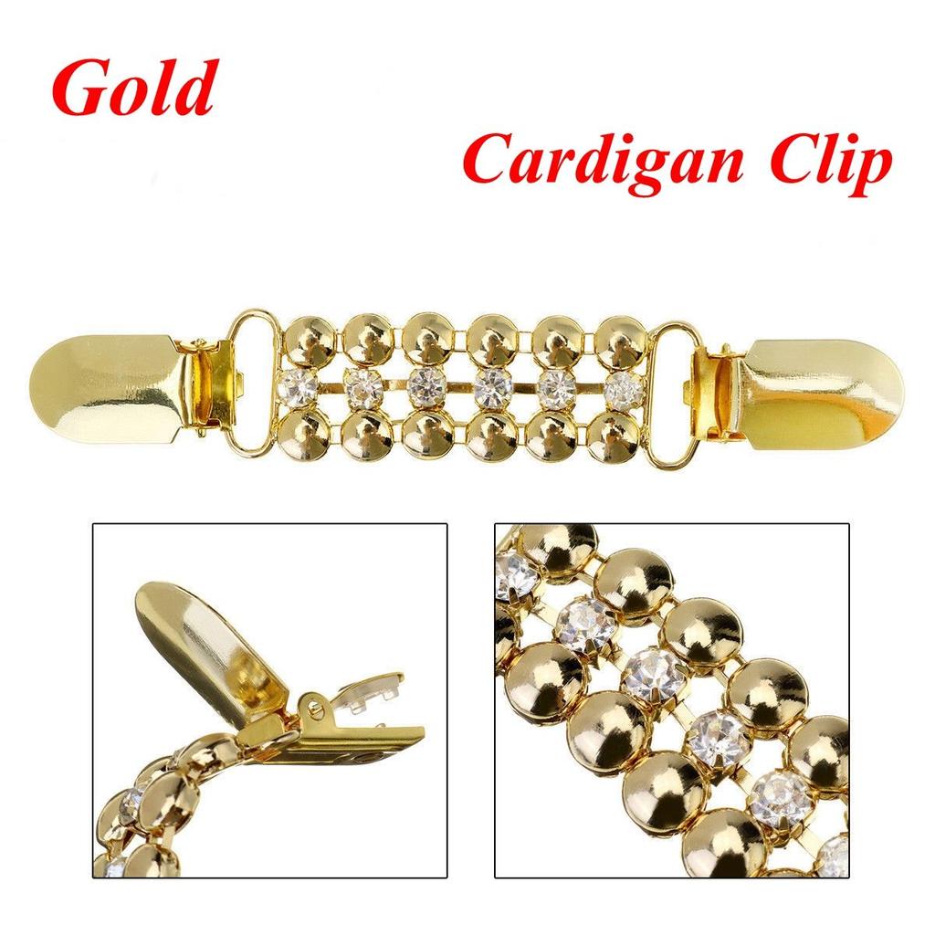 Trendy New DIAMOND Retro Duck Clip Clasps Cardigan Clip Sweater Blouse Pin Shawl Brooch