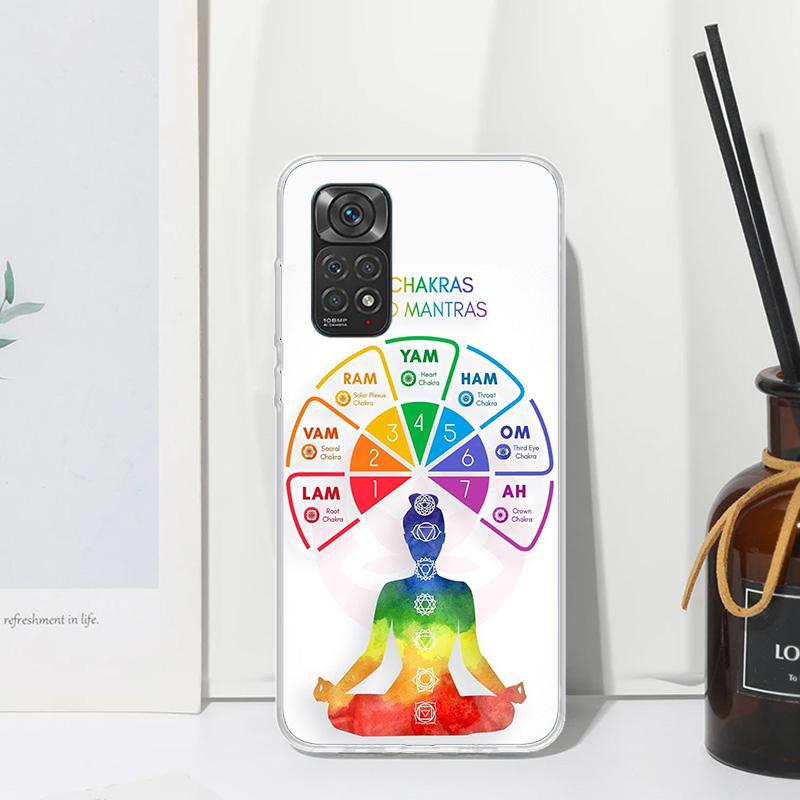 Yoga Chakra Spiritual Energy Universe Phone Case For Xiaomi Redmi Note 15 13 14S 14 Pro Plus 12S 11S 10S 12 11E 10 11T Art Funda