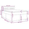 Box Spring Bed with Mattress Light Grey 160 x 200 cm Velvet