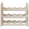 Vidaxl Stojak Na Wino, 43X25X37 Cm, Lite Drewno Sosnowe