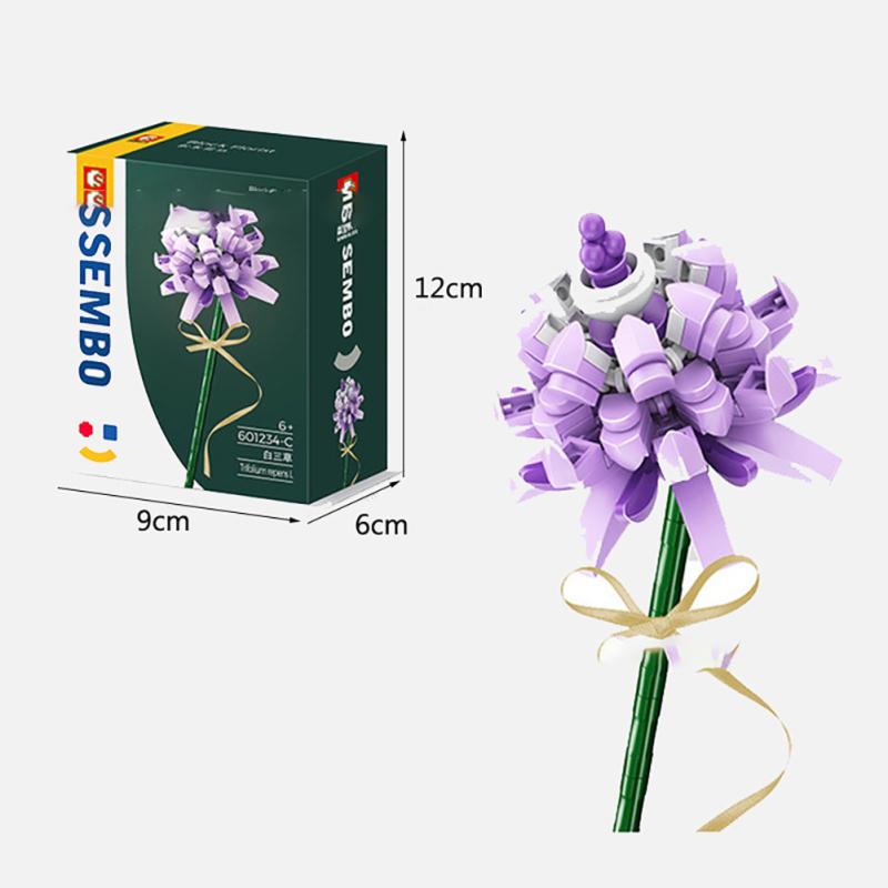 Blocuri de construcție Buchet de flori eterne compatibile cu blocuri de construcție asamblate Lego Jucării Pentru