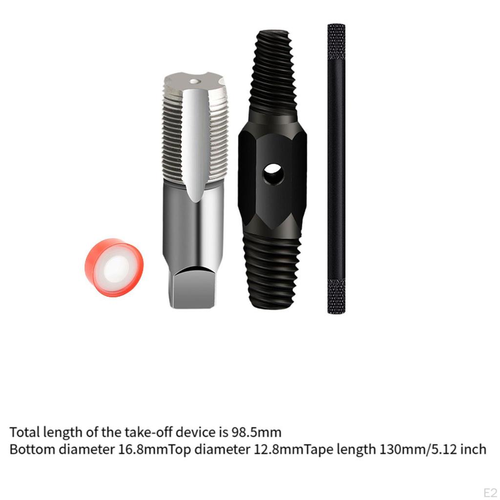 2 Pieces Broken Screw Extractor Faucet Damaged Bolt Remover Removal Tool Manual Tap Steel Material