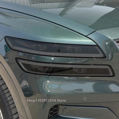 Car Headlight Transparent Black Protective Film For GENESIS G70 - Accessories Headlamp Restoration TPU Car Light Sticker