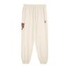 Bz Cc Pants Trbz Cc Pants Tr Lace Print Comfortable Tapered Knit Sports Pants Unisex Pants Pure-White 621839-65