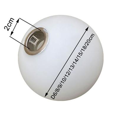 White Glass Lamp Shade for G9 Bulb, Frosted 2cm Fitter Opening Accessory Glass Fixture Replacement Globe or Lampshade