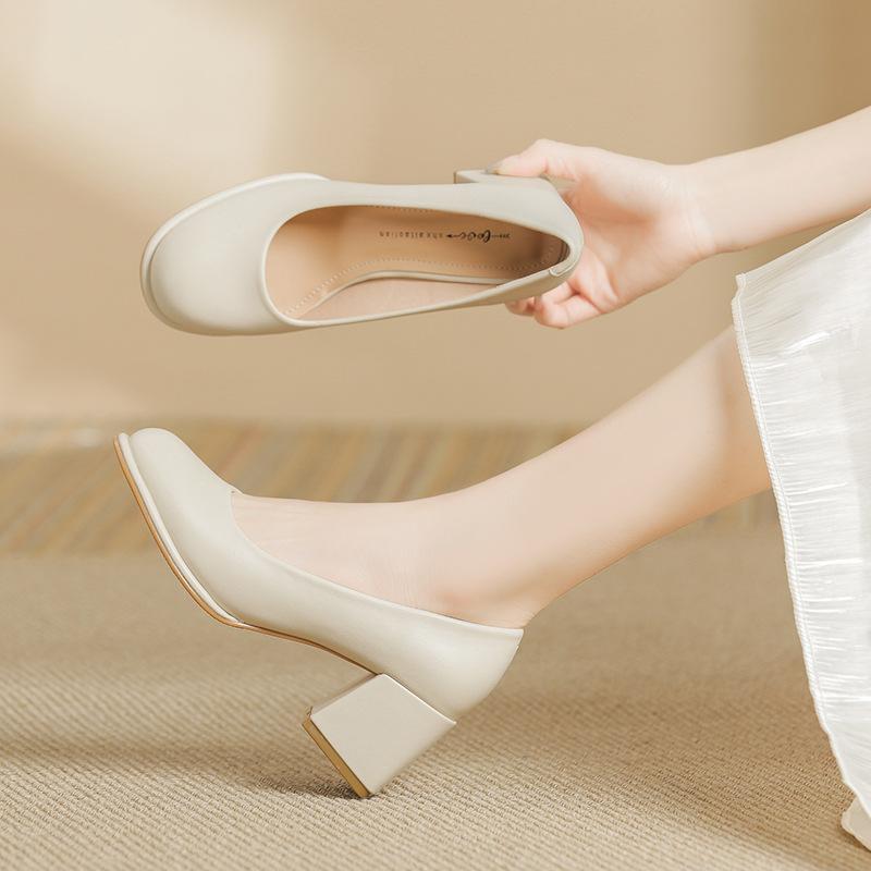 Jednoduché lodičky dámské silné podpatky dámské boty boty na dojíždění dámské profesionální lodičky dámské