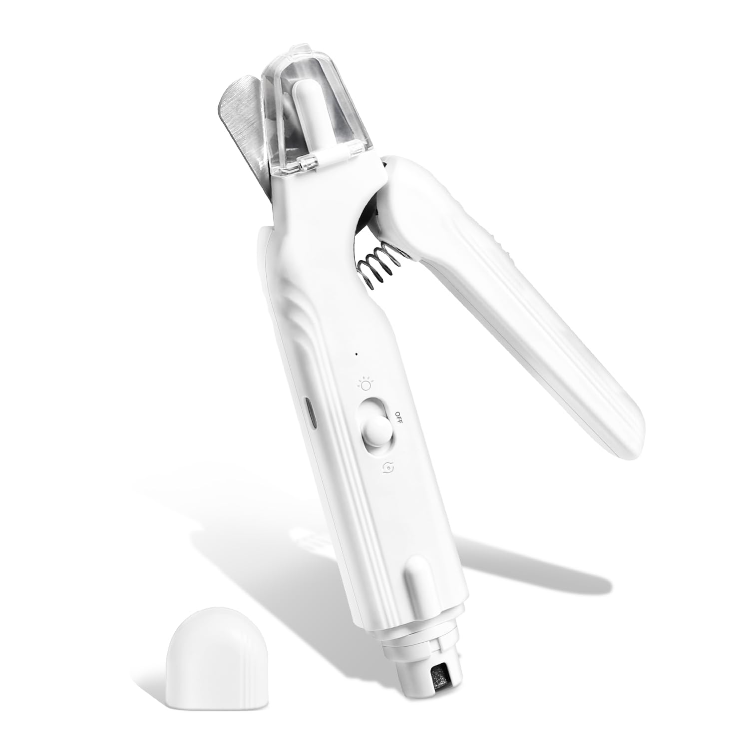 

ANGEL CITIZ Cat Nail Pet Nail Dog Nail Clippers Visible Blood LED Electric Nail Nail Nail Storage Prevents Ingrown Quiet and Safe Suitable for and белый