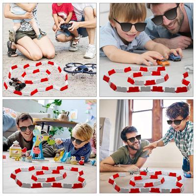 DIY Interlocking Race Adjustable Road Barriers for 1/14 To 1/28 Scale RC Models