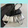 Chic Urban Style Small Square Bag Korean Fashion Belt Buckle Underarm Bag