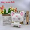 Set di Figure Peluche Coppia Pipistrello Volpe Gatto Scuro Con Tessuto in Poliestere e Imbottitura in Cotone PP Per Decorazione Camera da Letto Regalo per Lei
